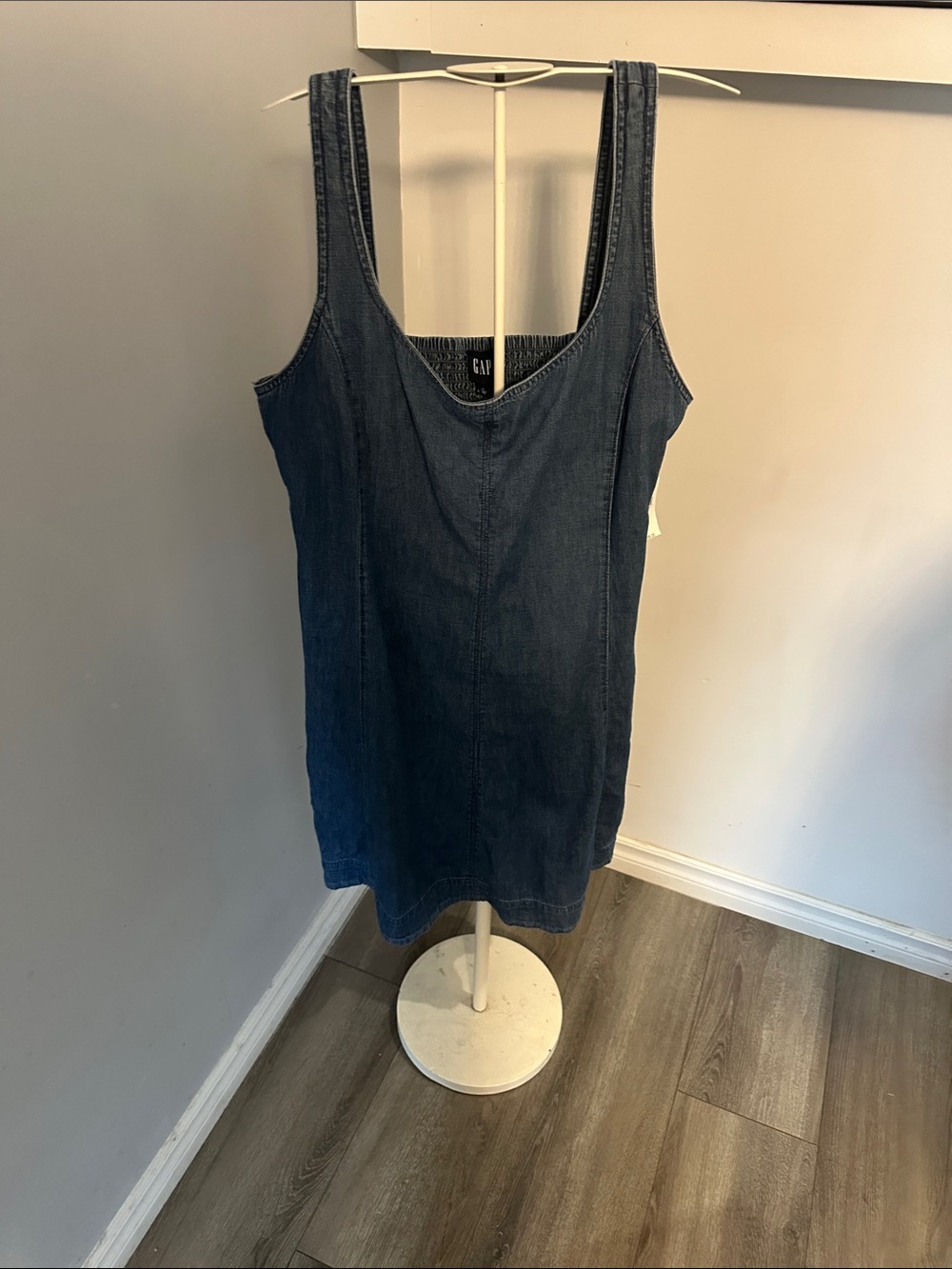 NWT GAP medium-wash blue denim dress